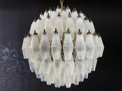 Amazing Spherical Murano Poliedri Candelier, 140 Opalino Poliedri