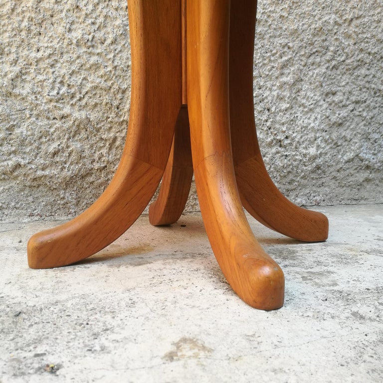 Amazing Stool from Denmark, 1960 Curved Wood Legs at 1stDibs curved