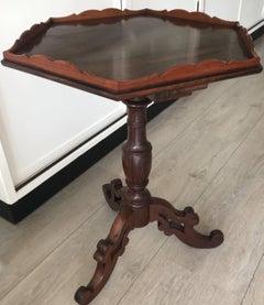 Amazing & Stylish Wine Table or End Table with Hexagonal Top on Tripod  Base