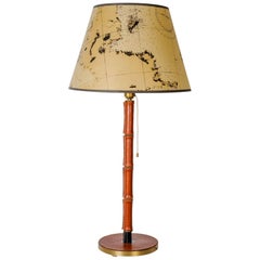 Außergewöhnliche Tischlampe von Jacques Adnet