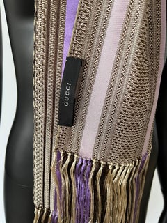 Amazing Tom Ford for Gucci Striped Tassel Scarf - Gender Neutral