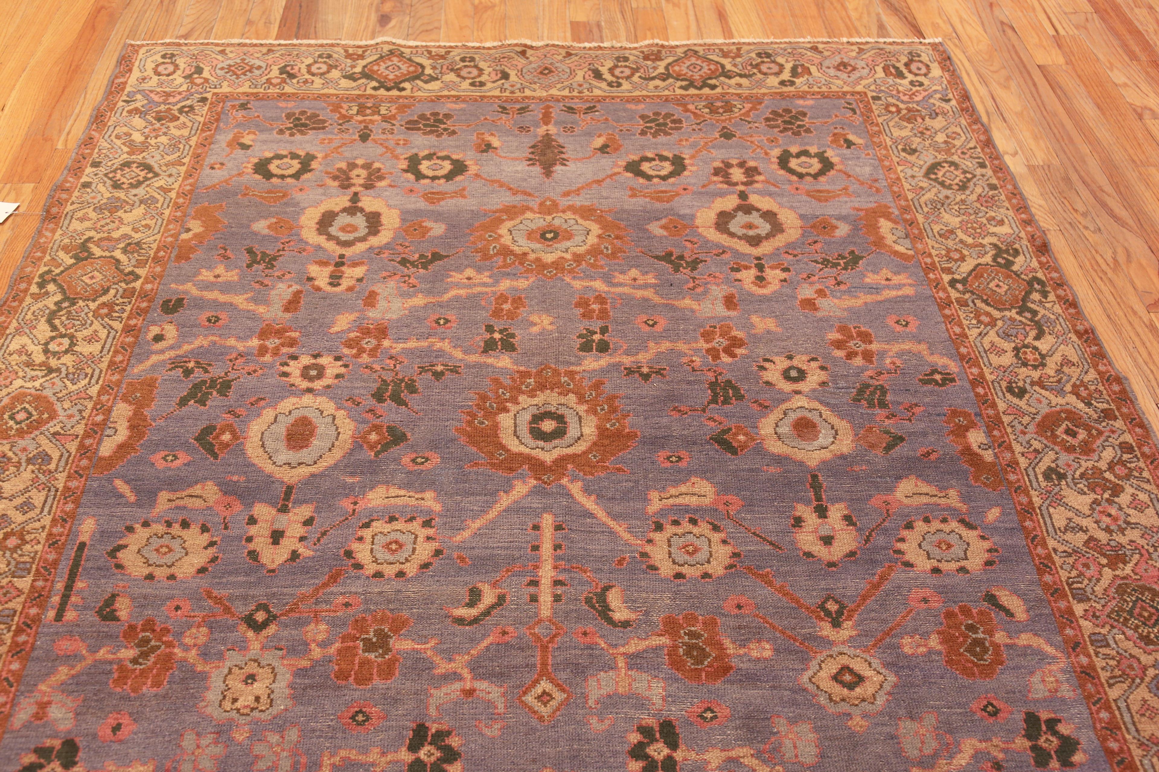 Hand-Knotted Amazing Tribal Allover Design Room Size Antique Persian Malayer Rug 7' x 9'5