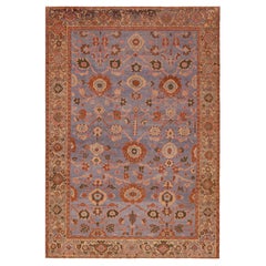 Magnifique tapis persan ancien Malayer à motifs tribaux sur toute la surface Taille de la pièce 7' x 9'5"