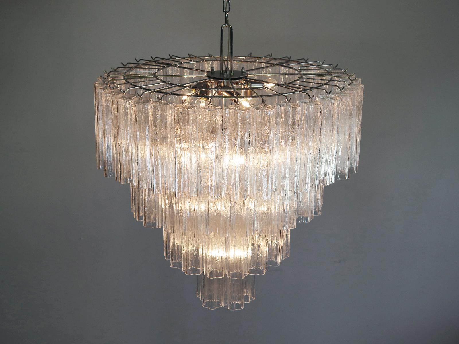 Incroyable lustre Tronchi 78 de style Toni Zuccheri pour Venini, Murano en vente 3