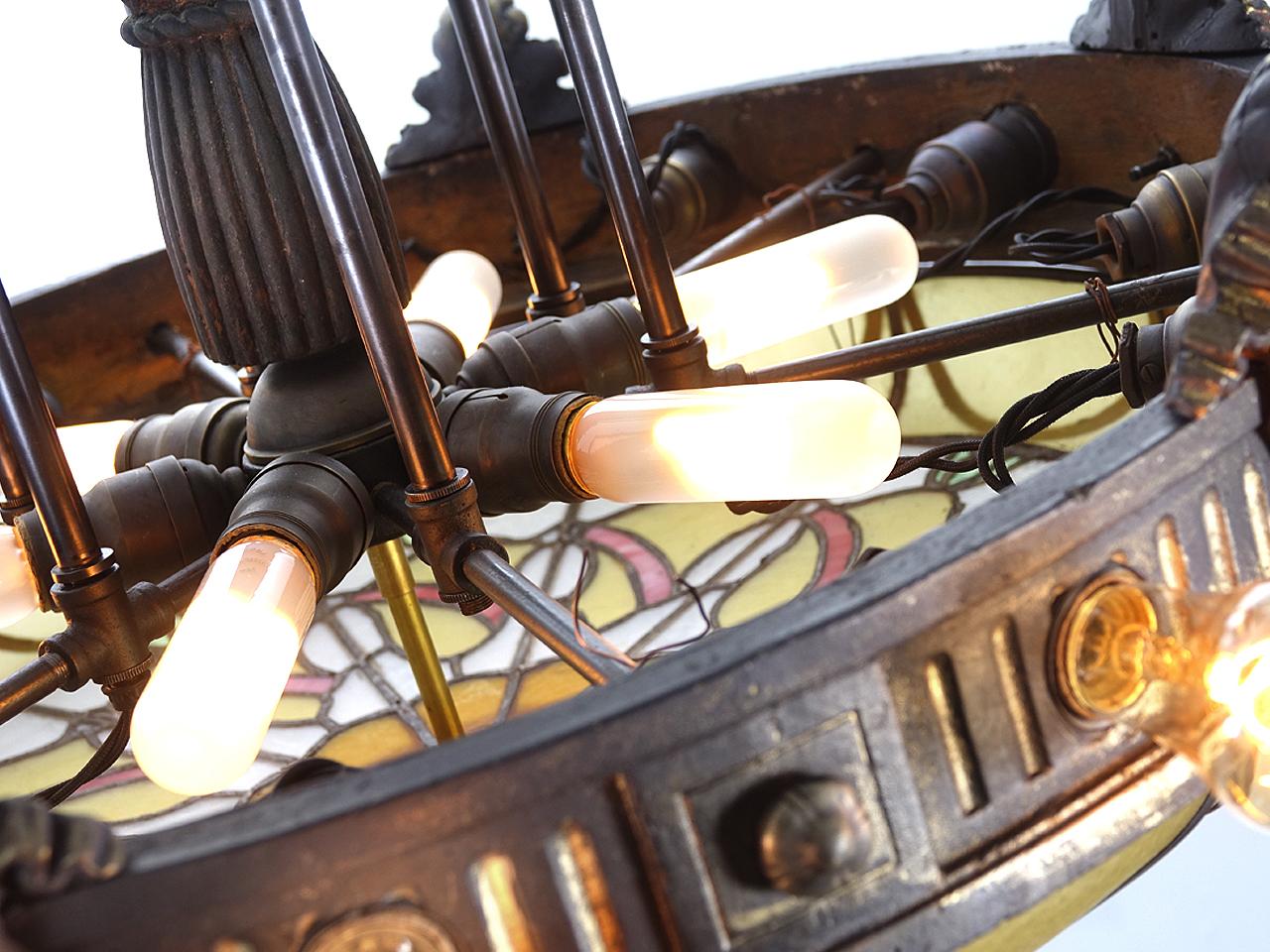 American Amazing Tudor Style Library Chandeliers