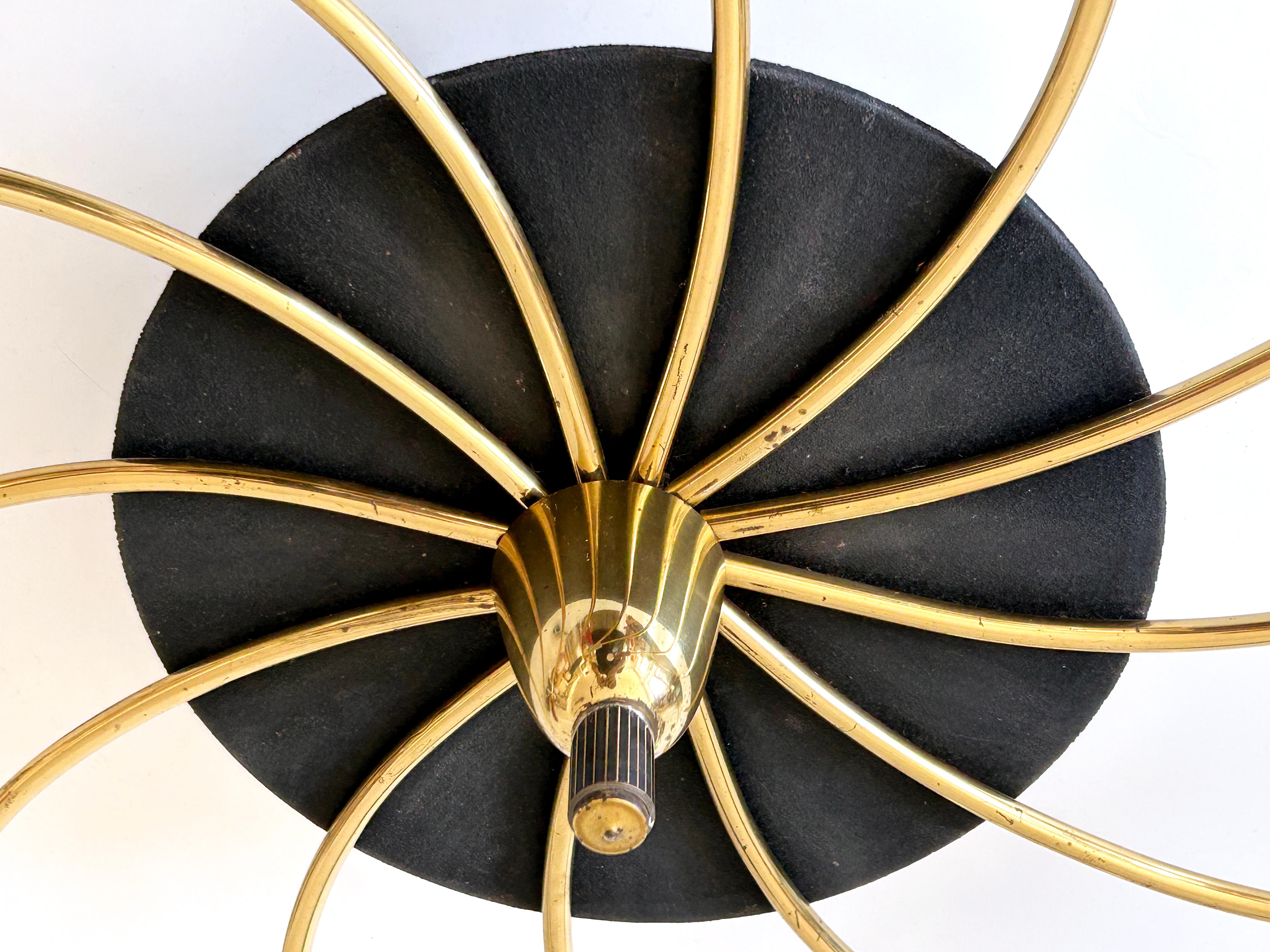 Amazing Twelve-Flamed Sputnik Chandelier or Ceiling Lamp 'Tornado' Germany 1950s For Sale 10