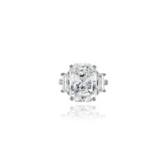 Magnifique bague Van Cleef & Arpels GIA 10,03 carats F VS2 diamant taille radiant