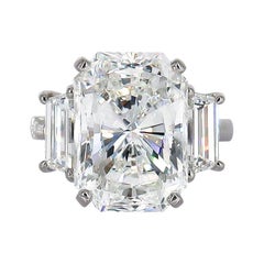Außergewöhnlicher Van Cleef & Arpels GIA 10,03 Karat F VS2 Diamantring mit Strahlenschliff