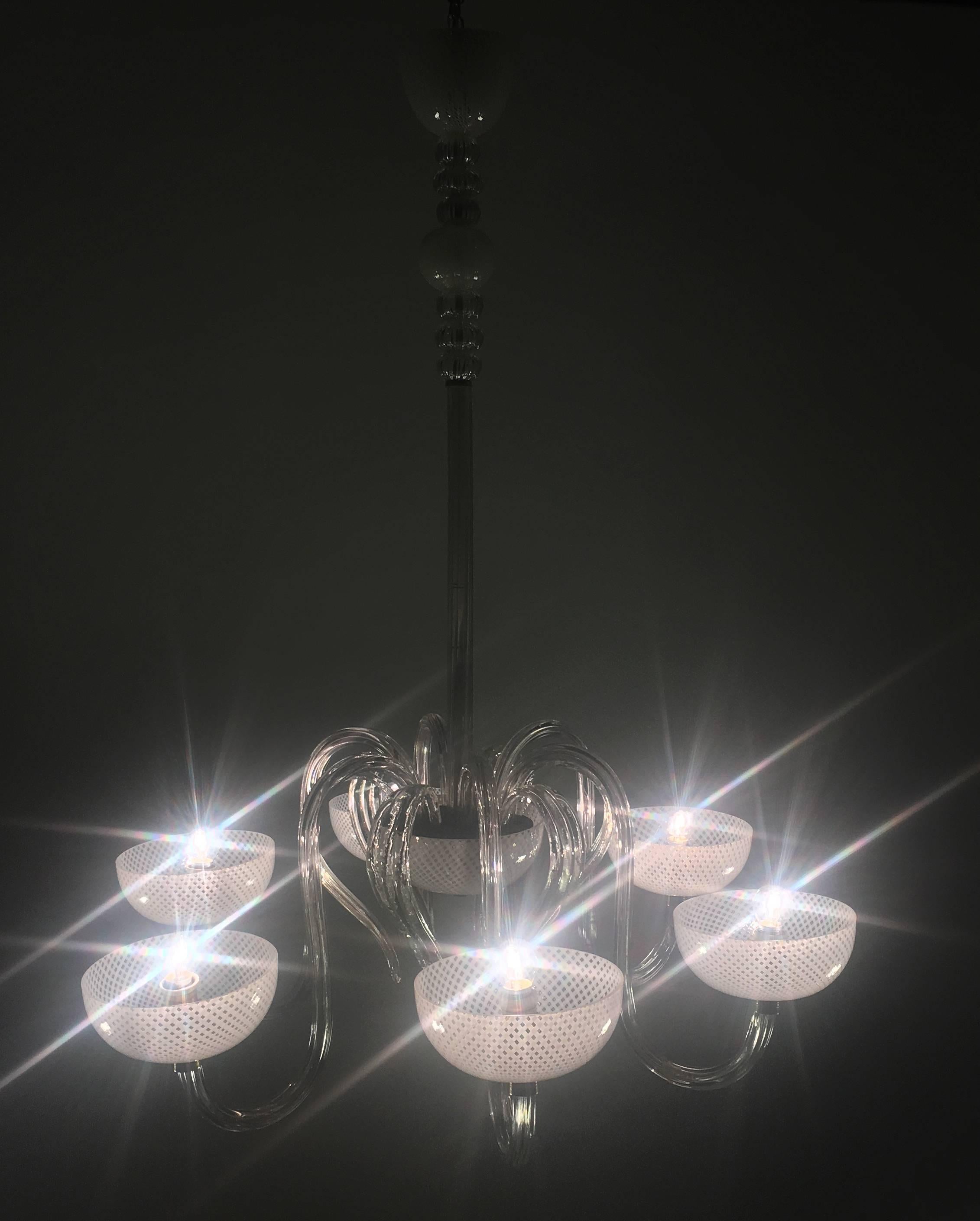 XX secolo Incredibile lampadario Venini 