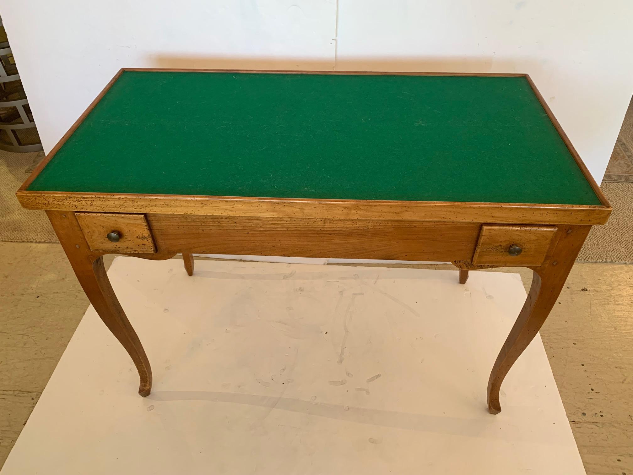 Antique French Mahogany & Fruitwood Tric Trac Multi Use Game Table For Sale 3