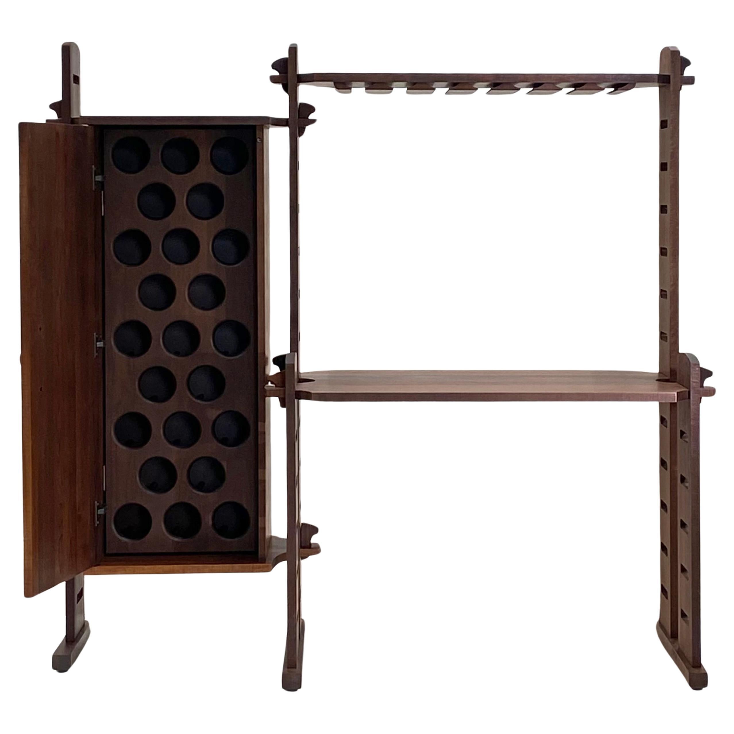 Amazing Wall Unit and Wine Cabinet Shelving Composition by Dean Santner  For Sale