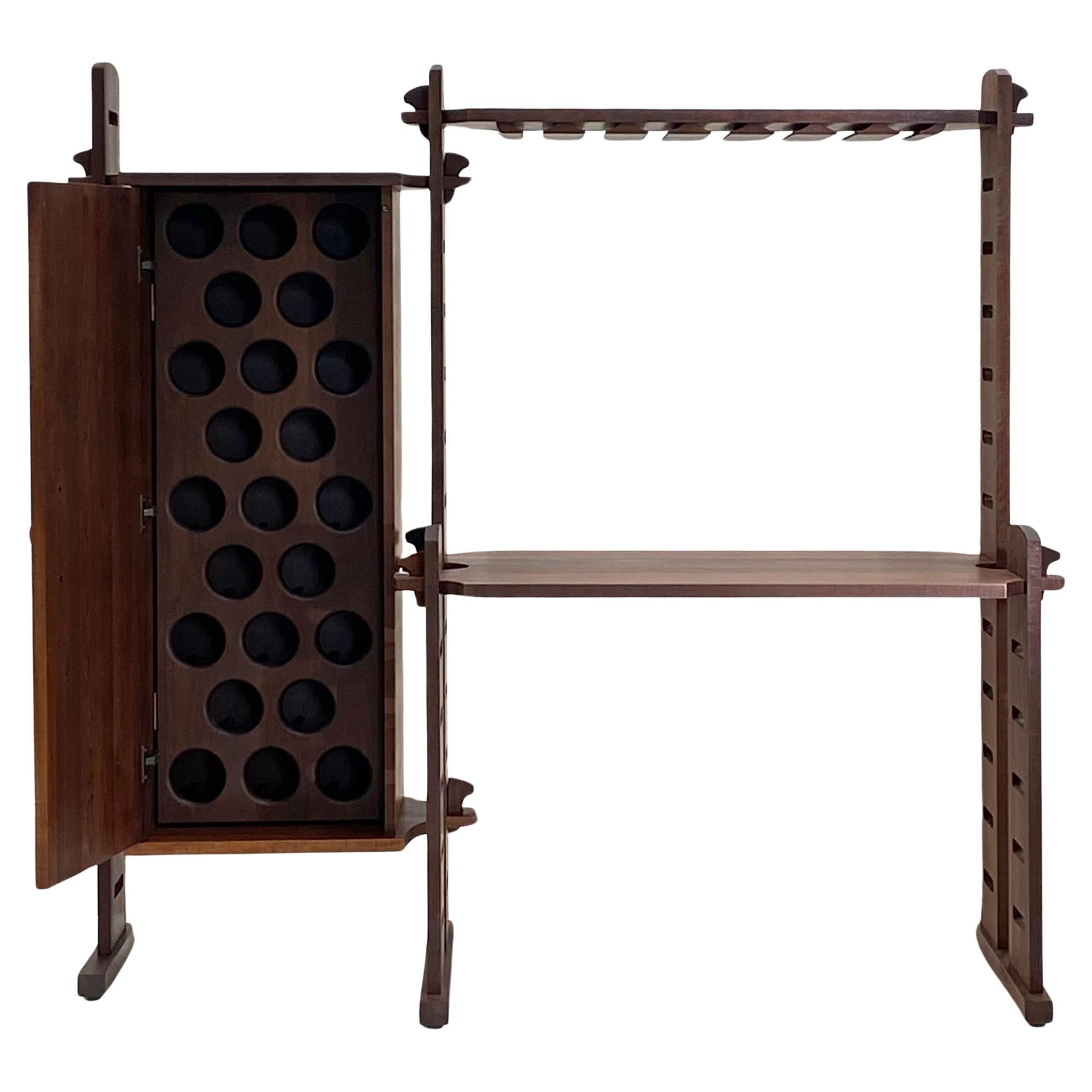 Amazing Wall Unit and Wine Cabinet Shelving Composition by Dean Santner