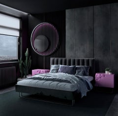 Amazing Wooden Bedroom Set 'bed + 2 bedside tables'
