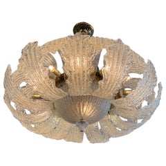 Amazing XL 1980s Murano Glass Chandelier by Barovier 
Toso