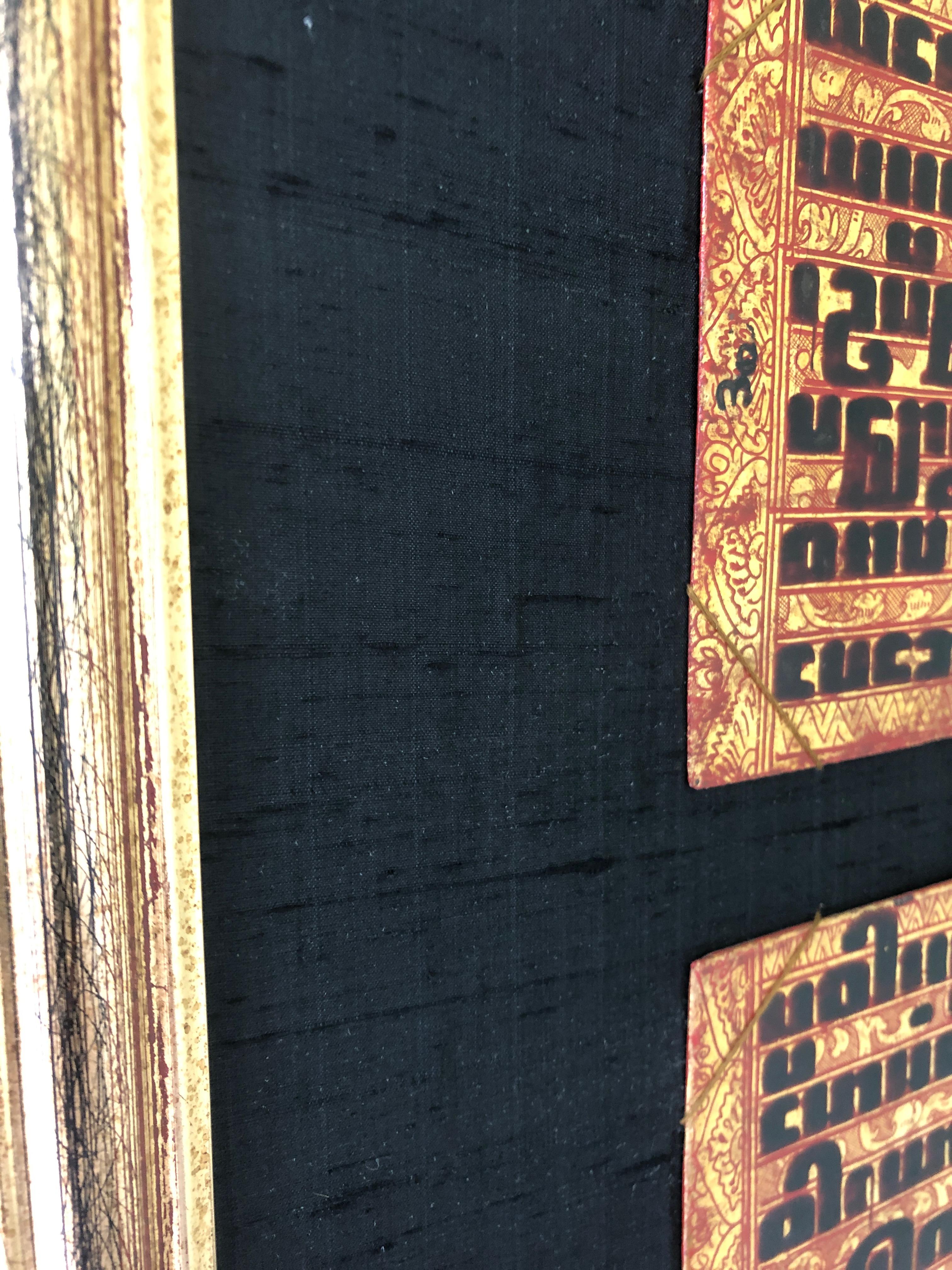 Amazingly Framed and Detailed Pair of Antique Burmese Bibles 3
