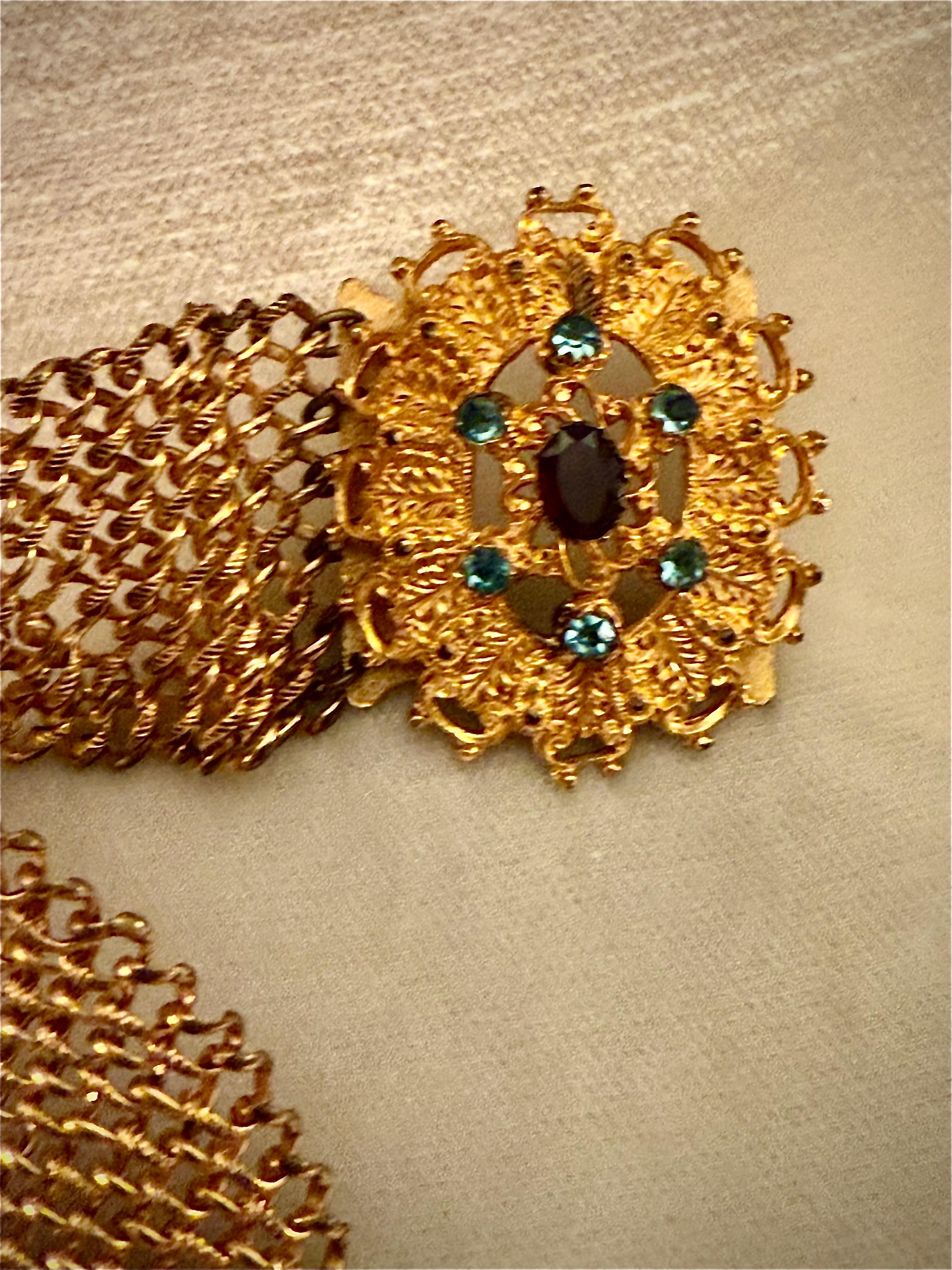 Pinbeck Amazingly well preserved and rare late Georgian Pinchbeck bracelet. For ...