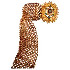 Amazingly well preserved and rare late Georgian Pinchbeck bracelet.