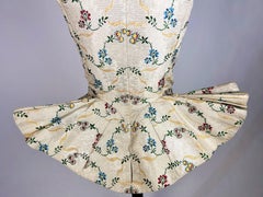Amazon bodice in silver and gold lamé cloth - England or Europe Circa 1750-1760