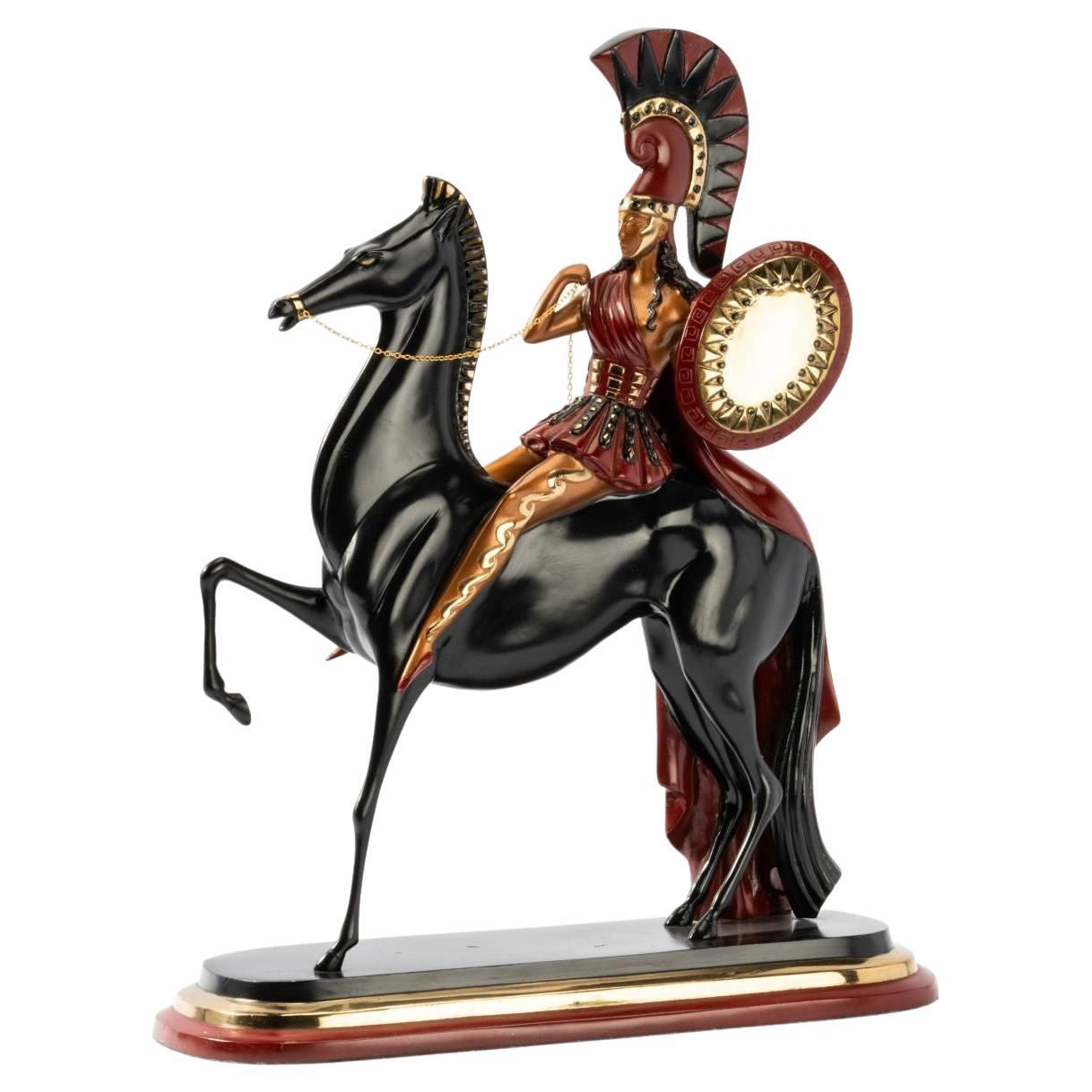 Amazon" Bronze Sculpture by Erté, 1985 For Sale at 1stDibs