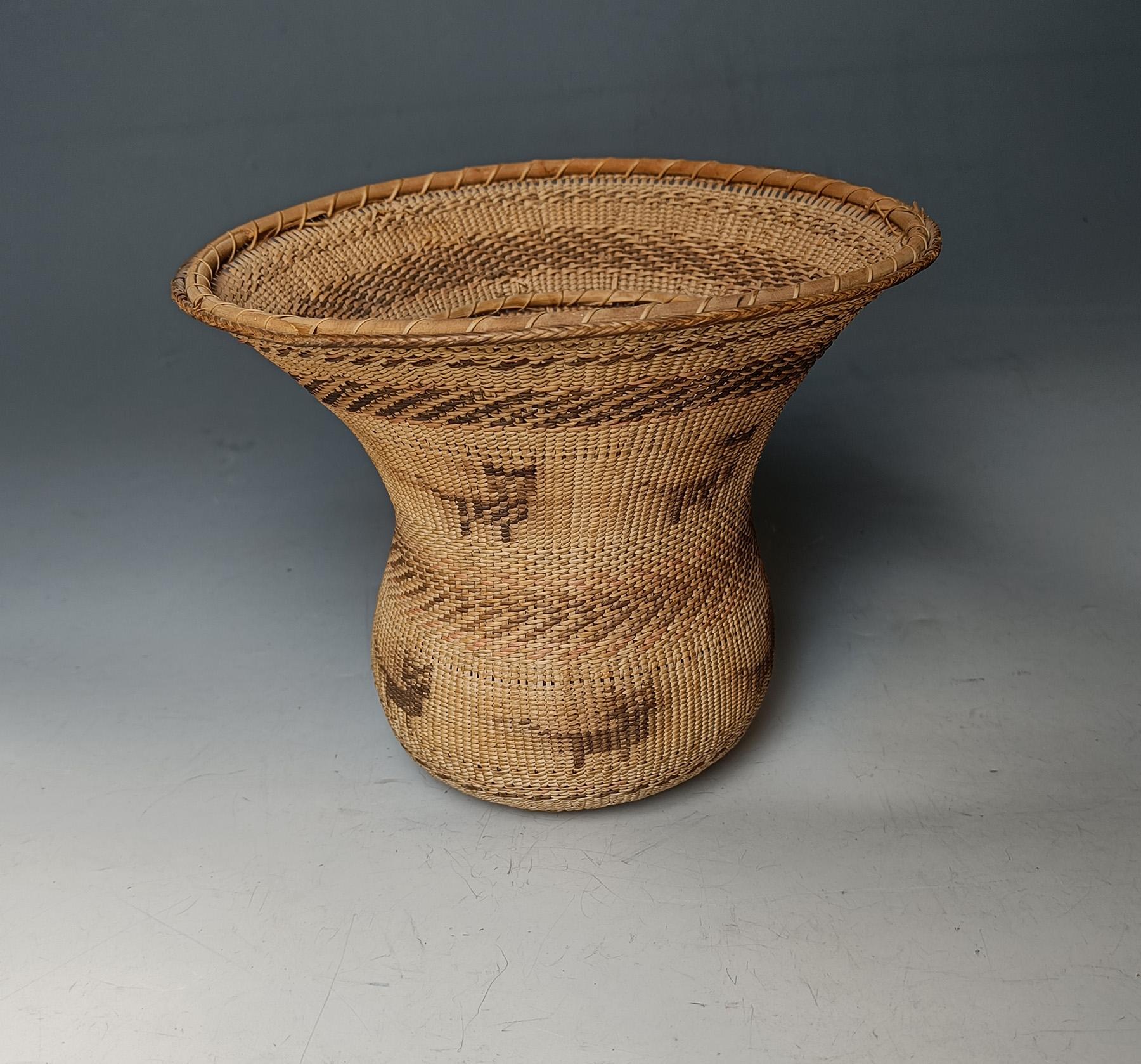 Indonesian Amazon Indian Basket Yekuana Native Tribe South America Amazonian Interiors  For Sale