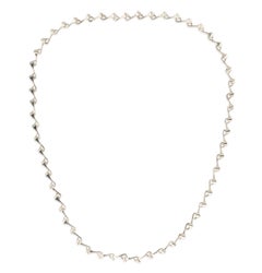 Amazon Long Chain Necklace Sterling Silver