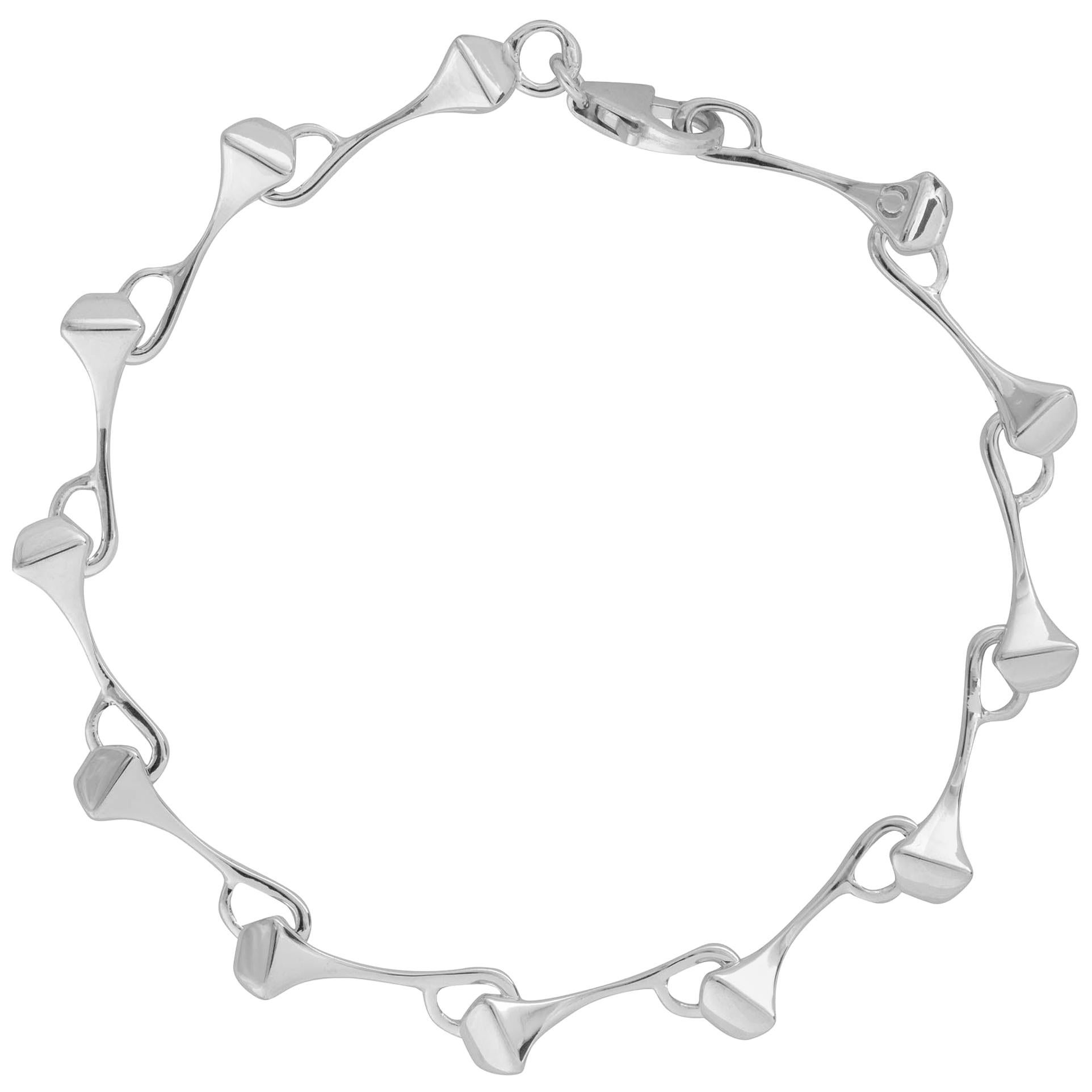 Unisex Small Chain Bracelet Sterling Silver