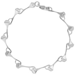 Petit bracelet à chaîne unisexe en argent sterling