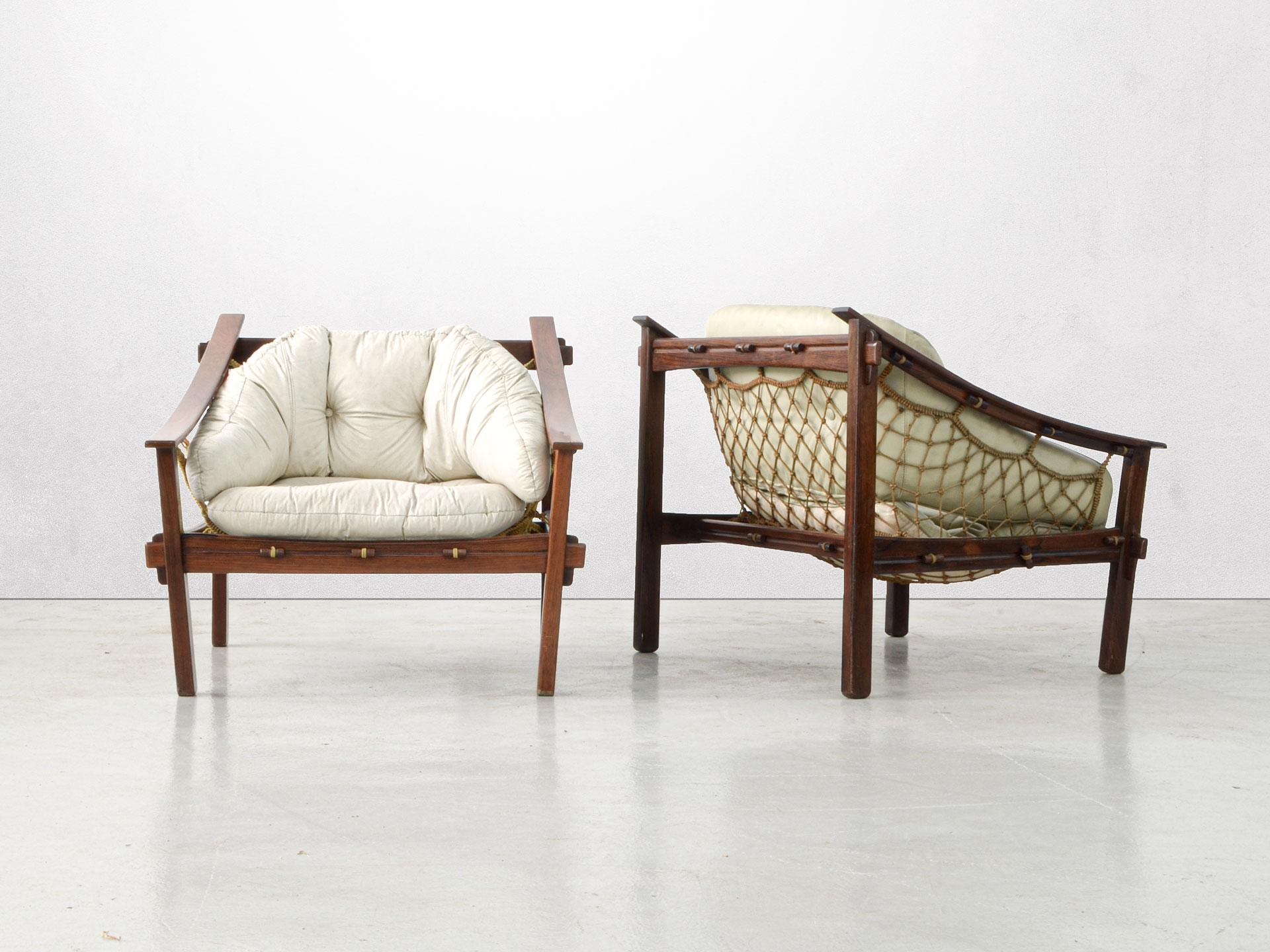 Modern Amazonas Lounge Chair, Solid Jacaranda Rosewood, Brazilian Midcentury