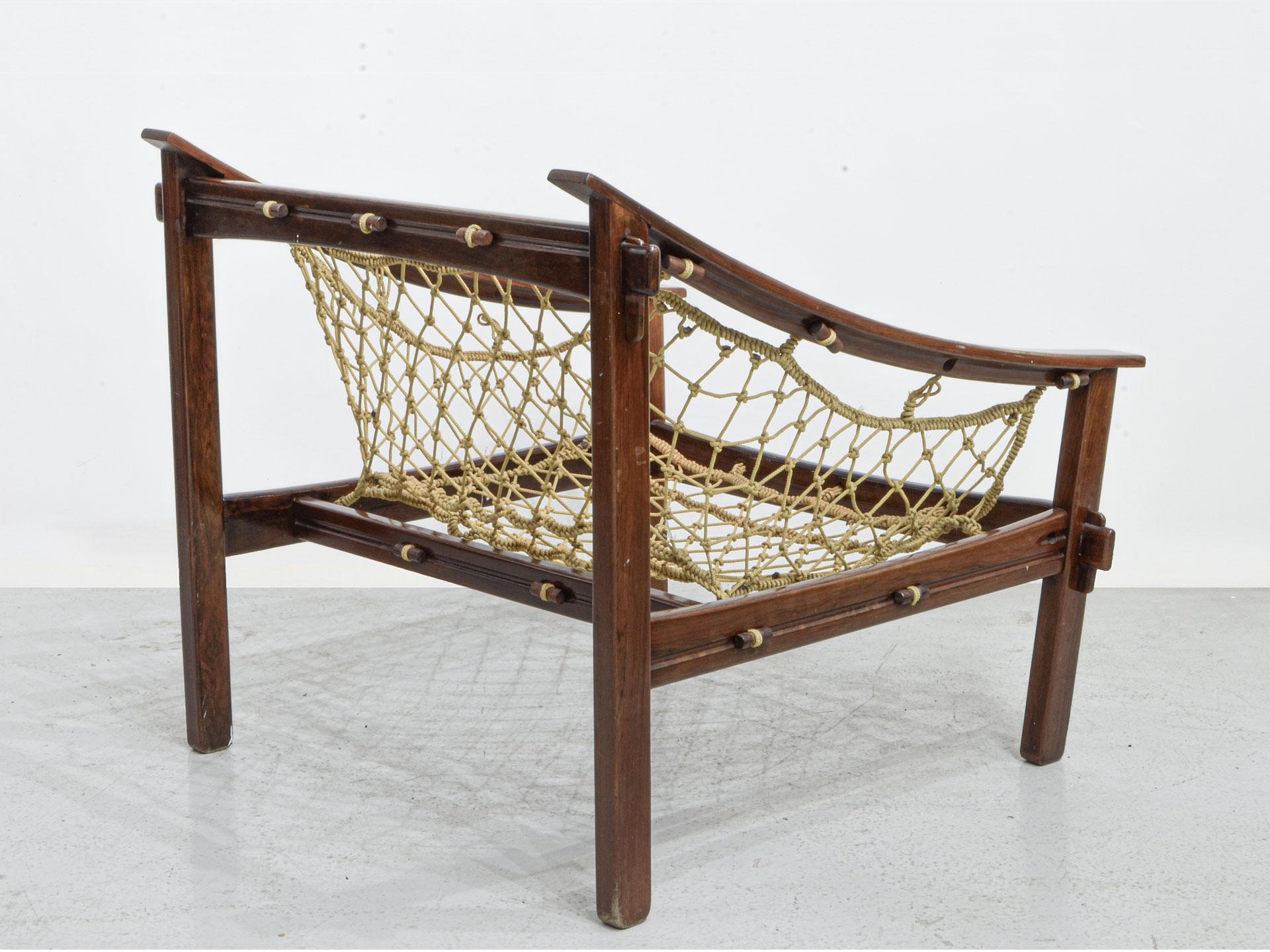 Amazonas Lounge Chair, Solid Jacaranda Rosewood, Brazilian Midcentury 3