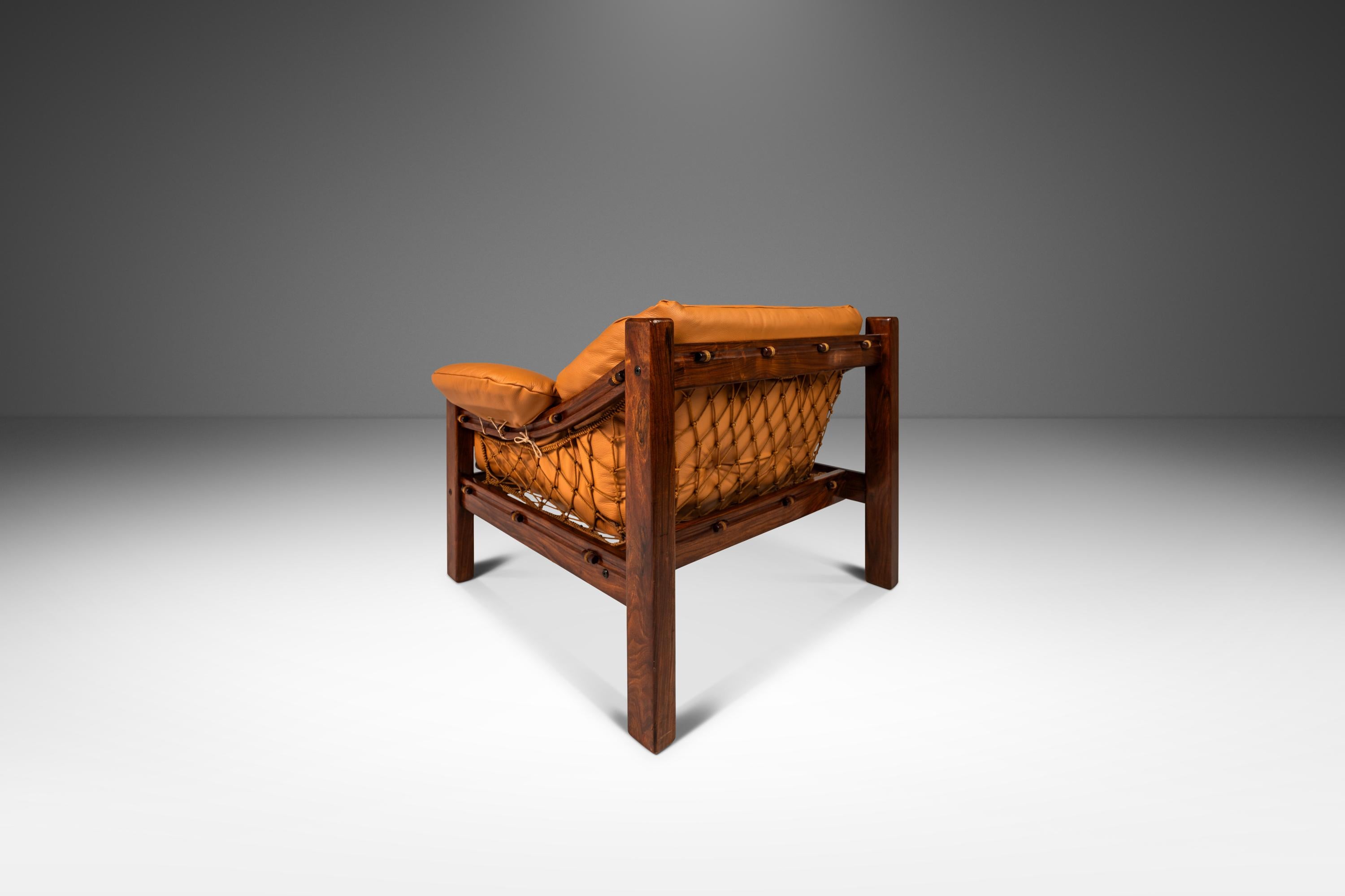 Brazilian 'Amazonas' Rosewood Lounge Chair by Jean Gillon for Italma, Brazil, c. 1970s For Sale