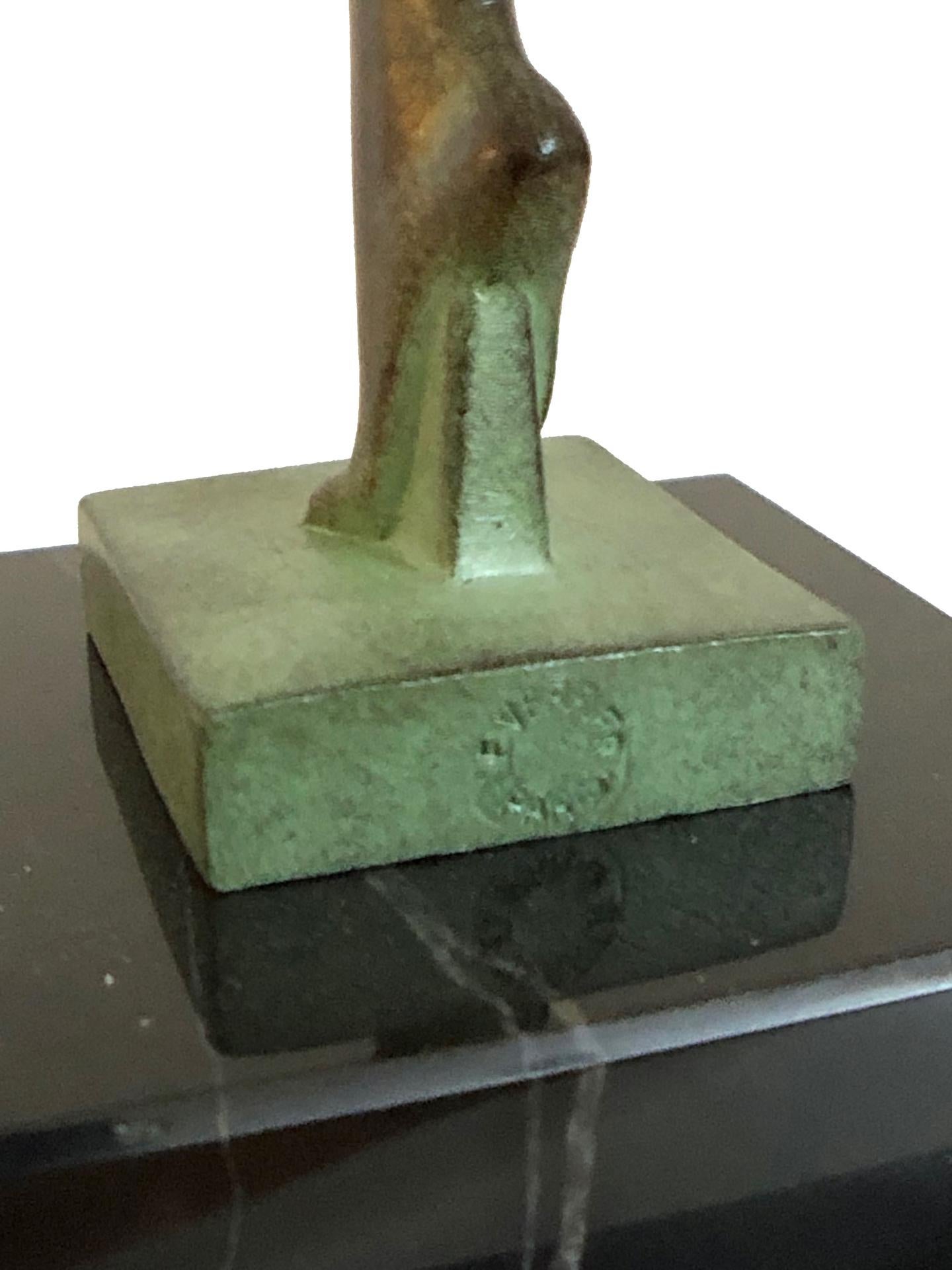 Amazone Sculpture in Spelter, Jericho by Guerbe, Original Max Le Verrier 6