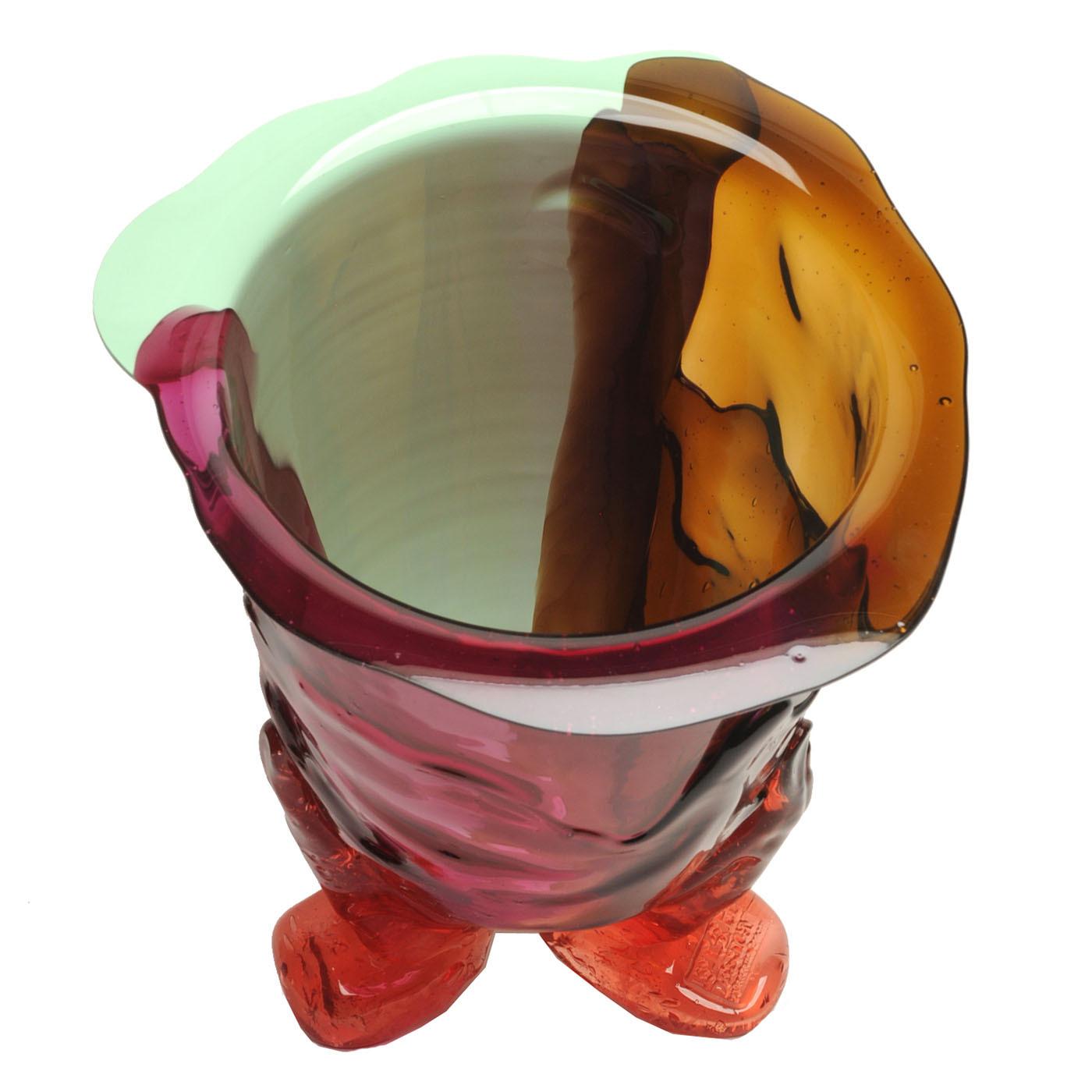 Italian Amazonia Resin Vase L #2 By Gaetano Pesce For Sale