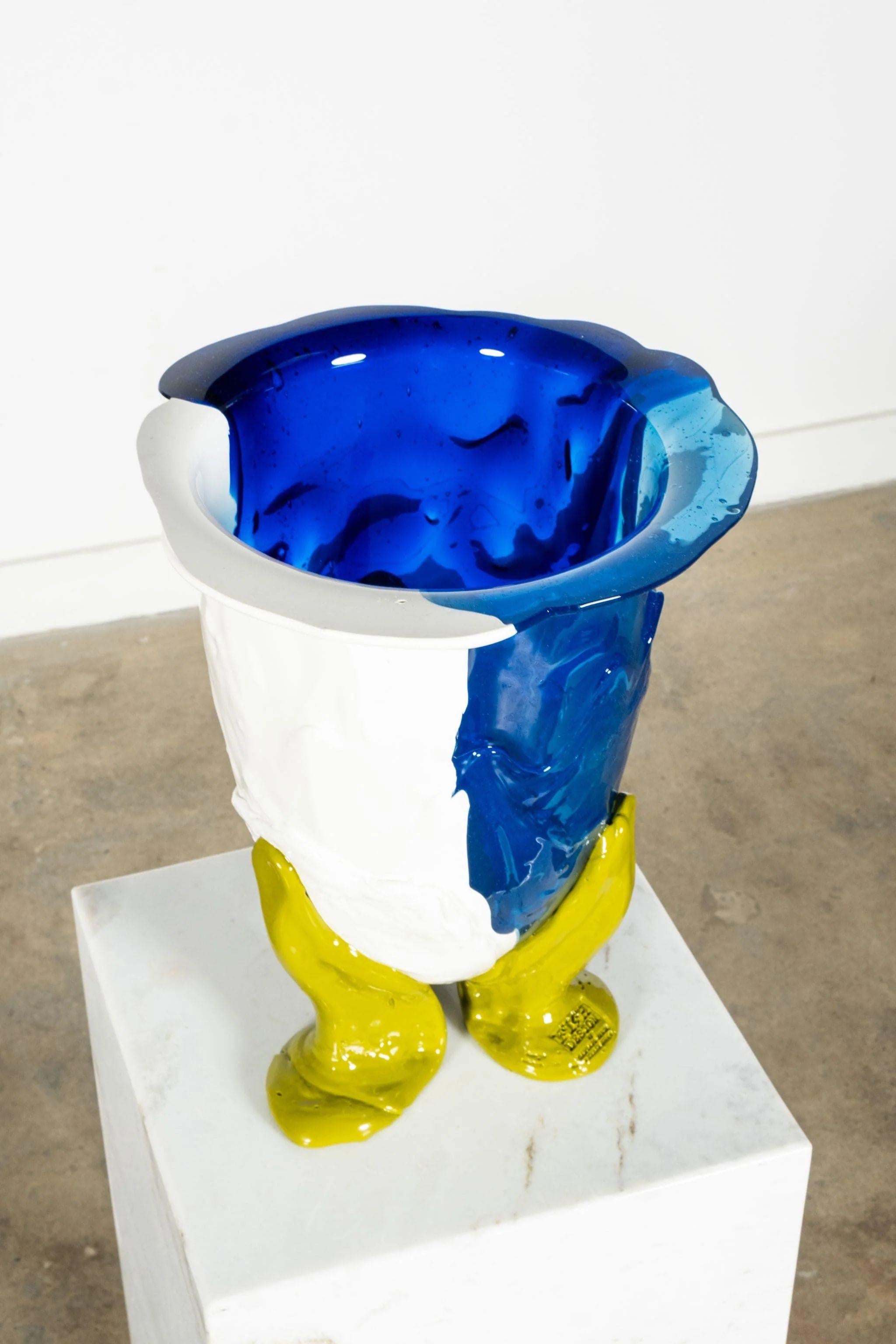 Vase in soft resin designed by Gaetano Pesce in 1995 for Fish Design collection.

*All the pieces are handmade and therefore unique. Variations in the dimensions, hues and colours’ distribution are likely to happen.