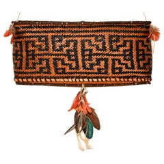 Amazonian Feather Storage Basket