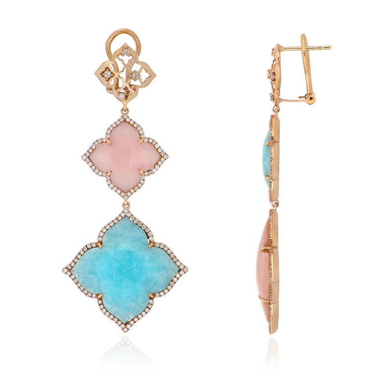 AMULETTE EARRINGS PINK GOLD