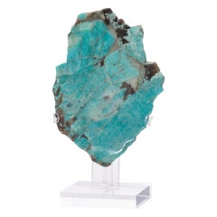 Amazonite Specimen from Madagascar Mounted on a Custom Acrylic Base
