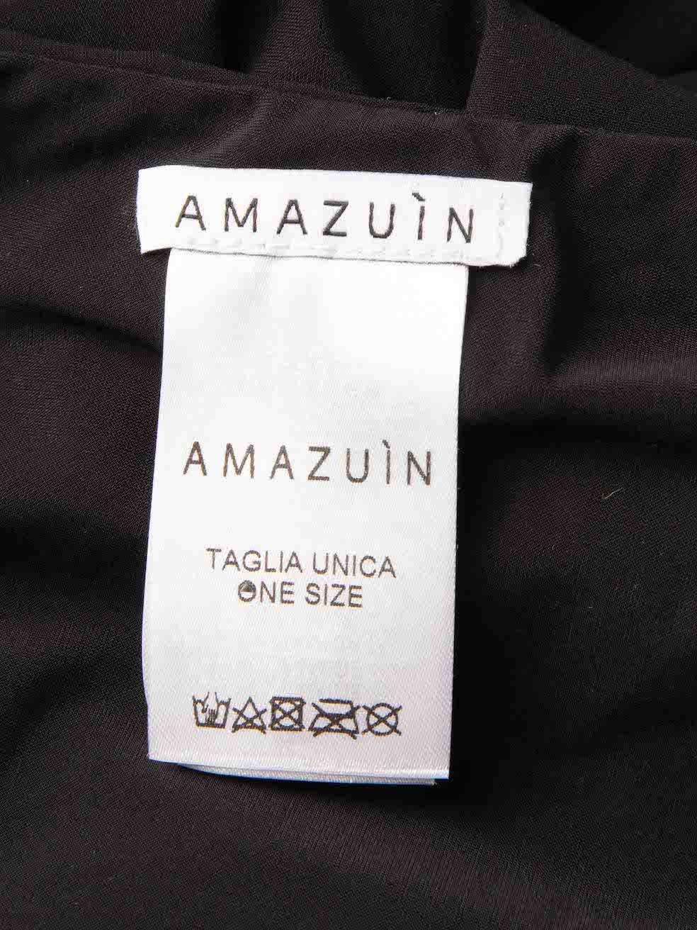 Amazuìn Black Tie Detail Bikini Size XL For Sale 1