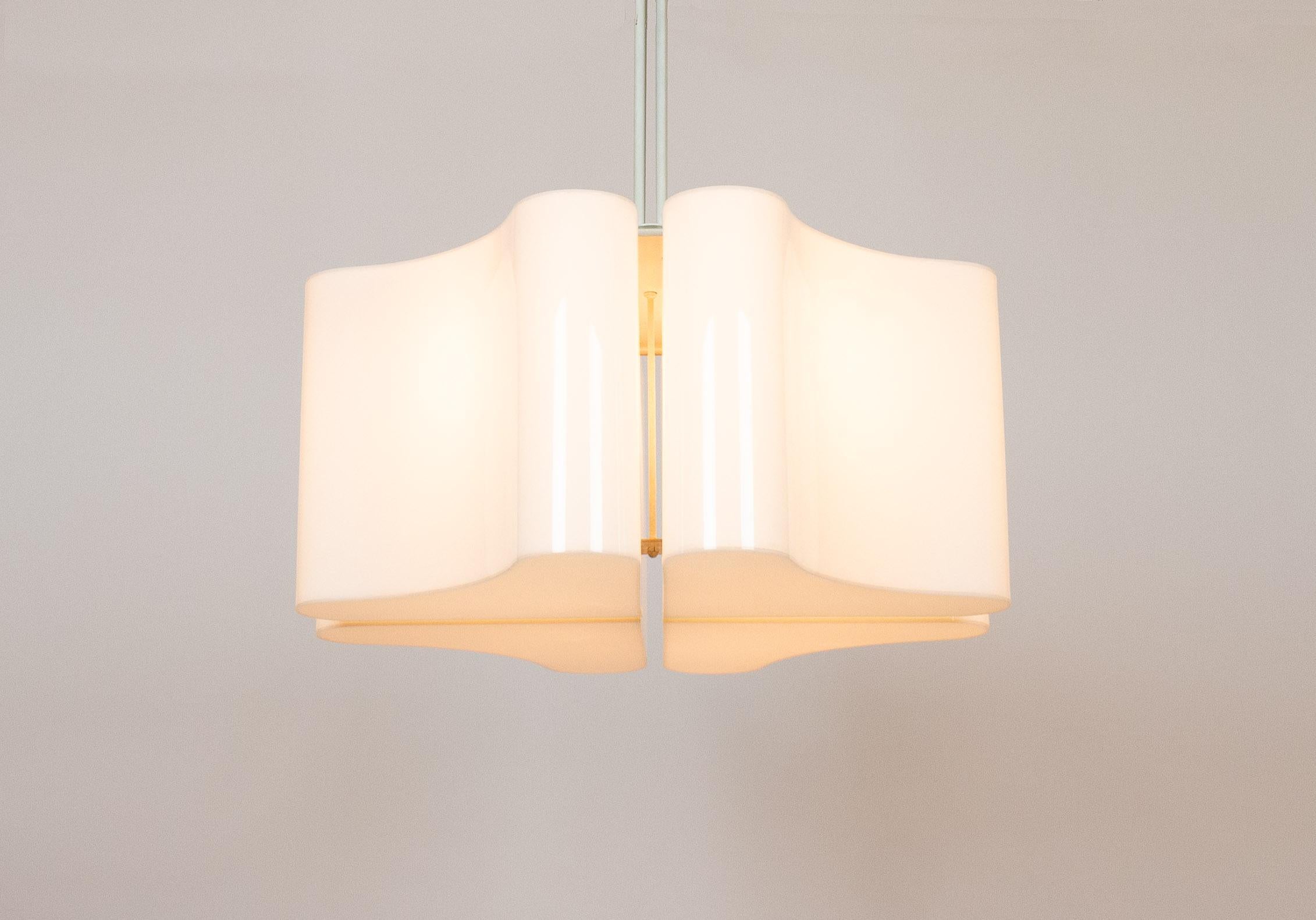 Mid-Century Modern Ambasciata Pendant by Vittorio Introini for Stilnovo, 1970s