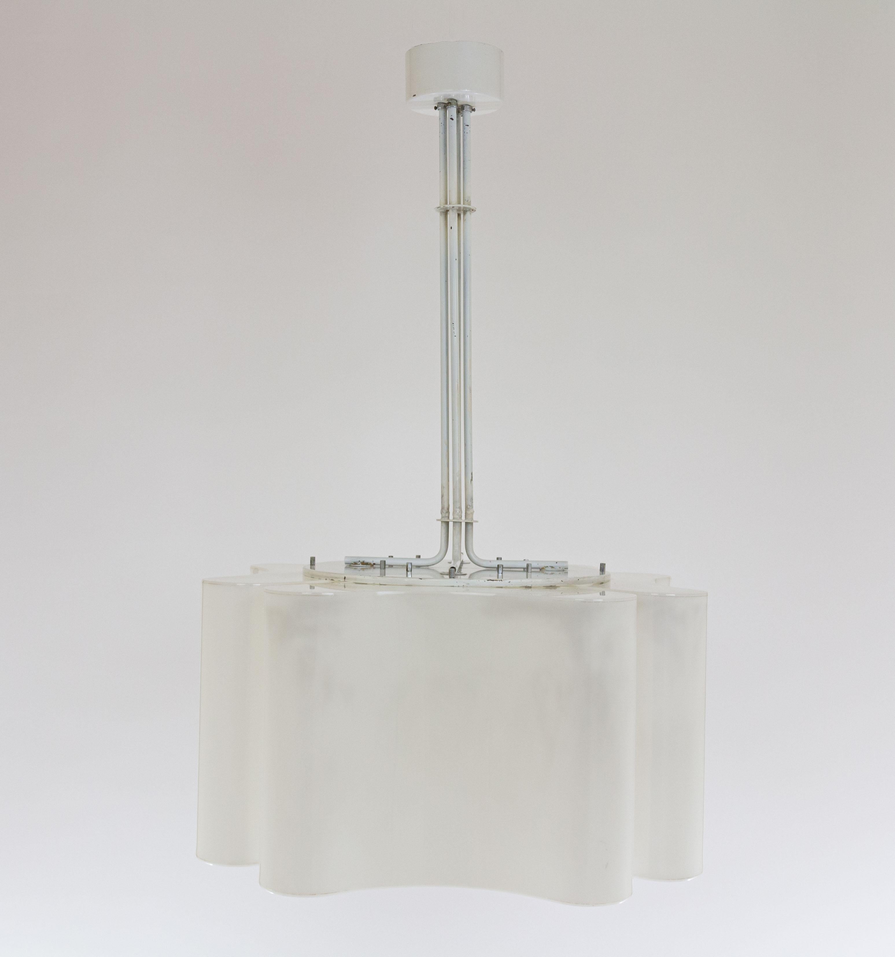 Fine XX secolo Ciondolo o lampadario Ambasciata di Vittorio Introini per Stilnovo, anni '70 in vendita