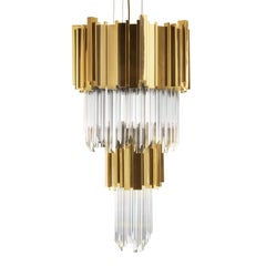 Ambassador Medium Pendant with Crystal Glass Pendants