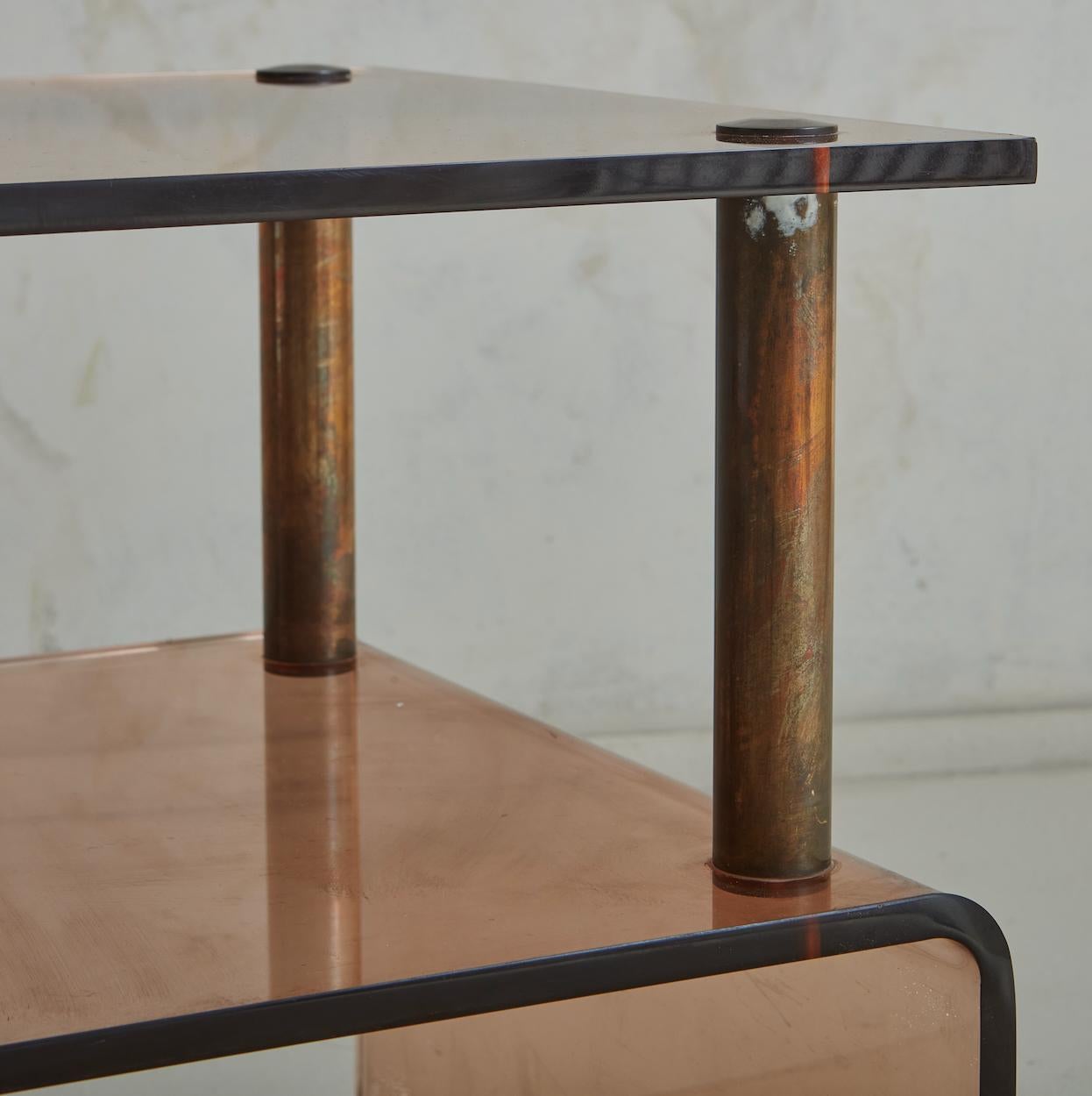 Amber Acrylic Console Table Attributed to Michel Dumas, France 1970s 6