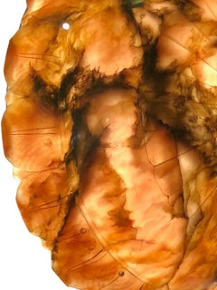 Amber Alabaster Light Fixture