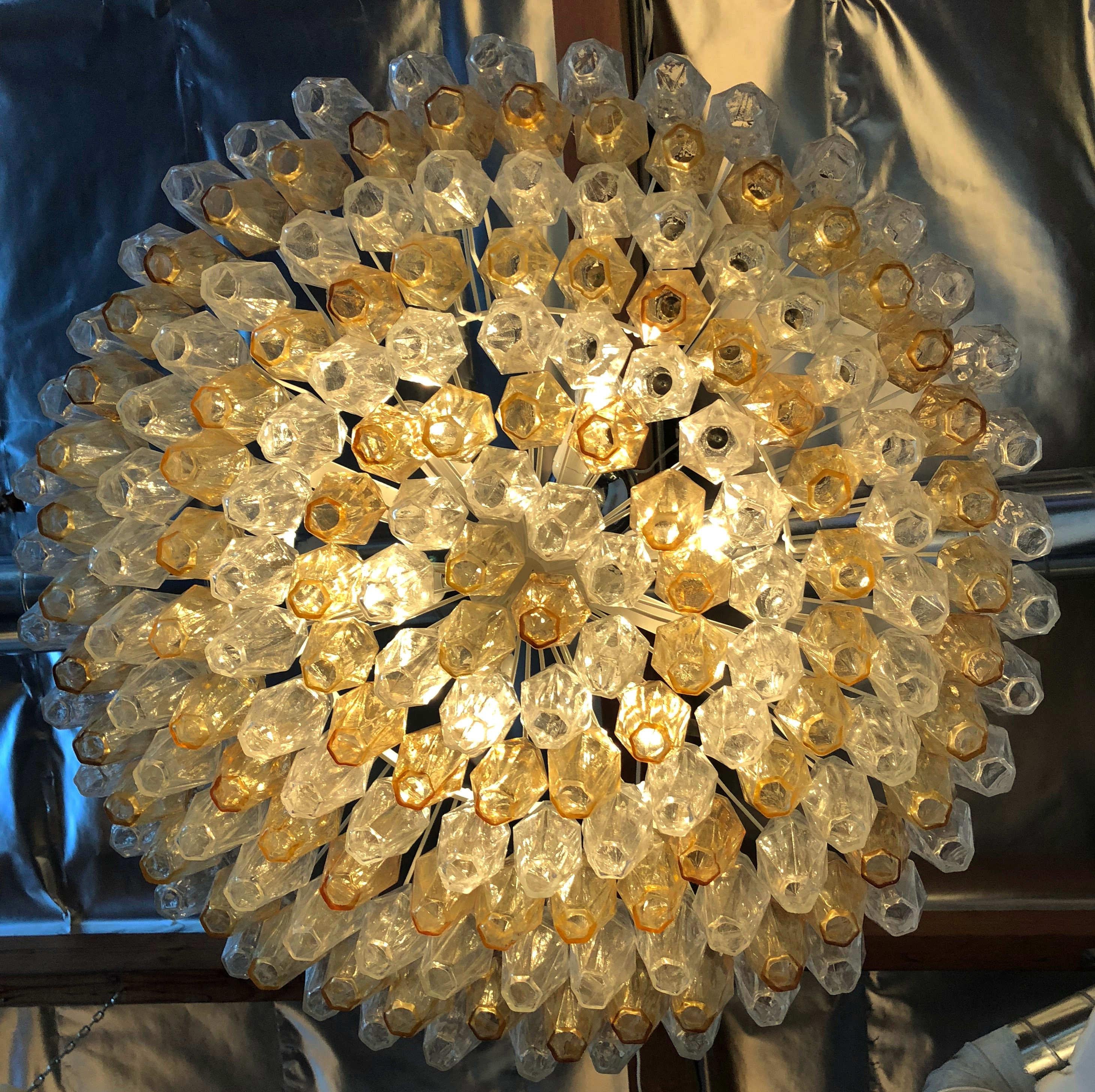 Poliedri Chandelier by Fabio Ltd In Excellent Condition In Los Angeles, CA