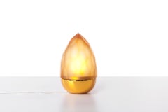 Amber and Gold Mr. Flame Table Lamp by Dechem Studio