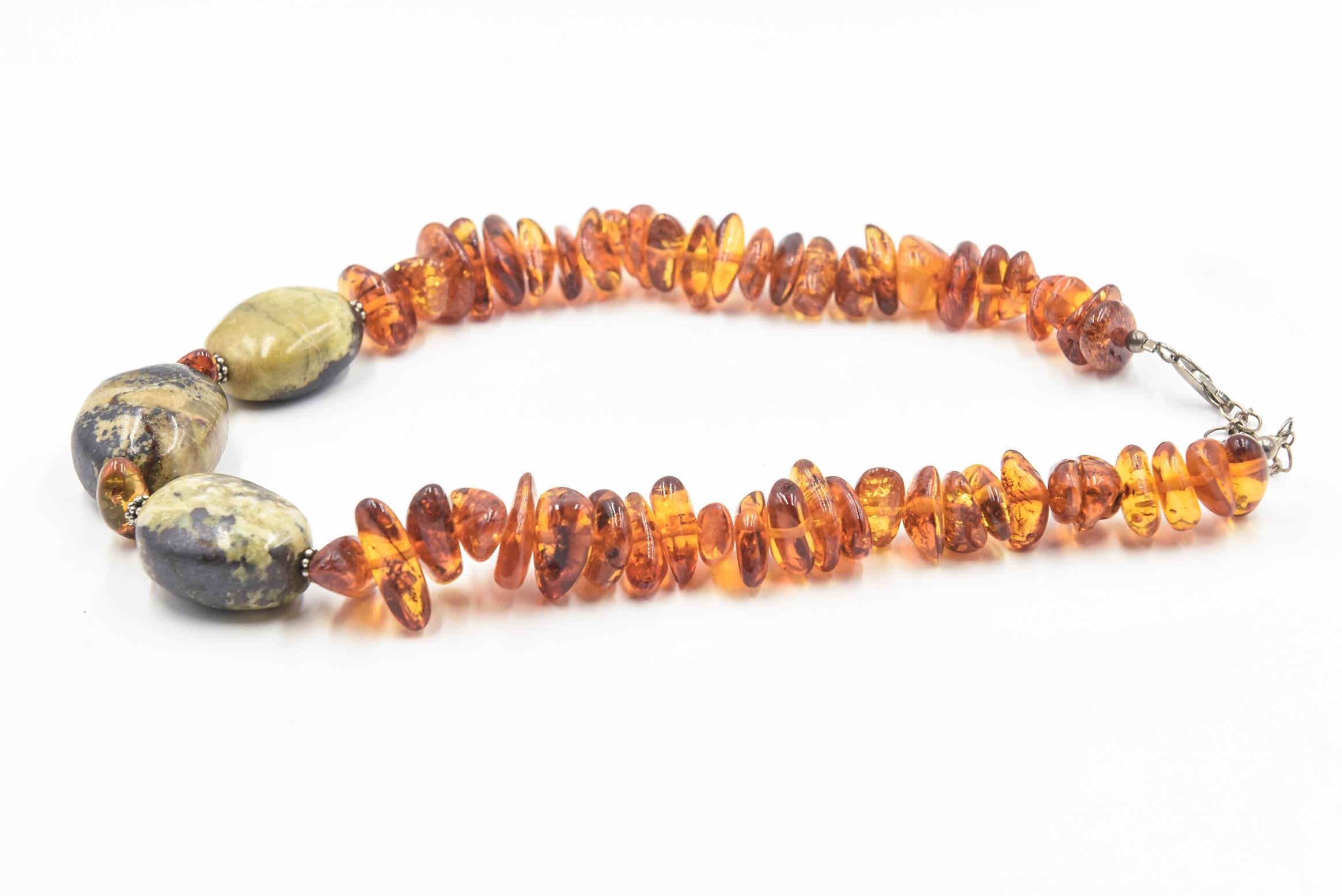 large stone bead necklace