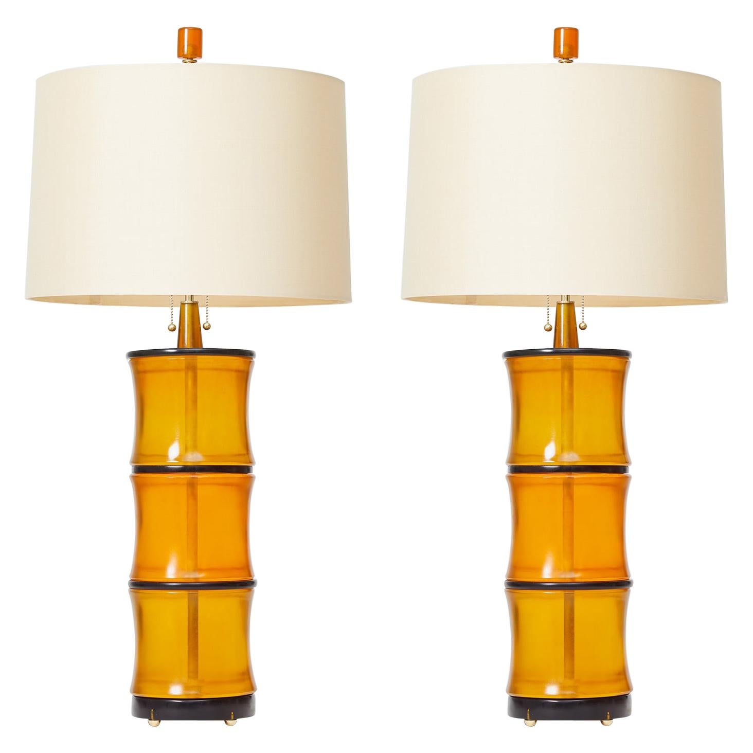 Pair of Somerset Table Lamps by David Duncan Studio For Sale