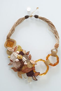 Amber Beaded Fashion Necklace