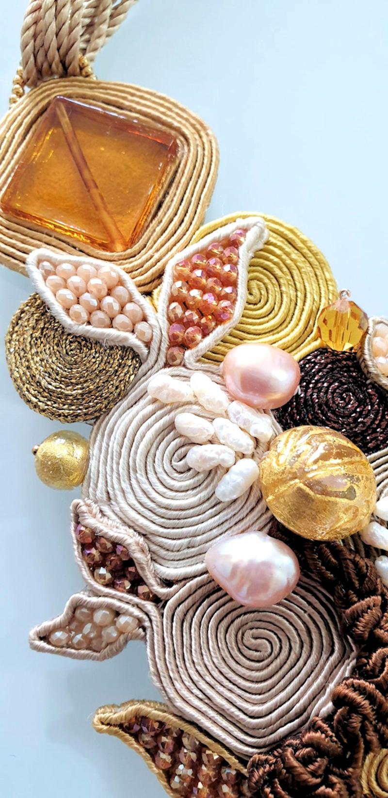 Collier de mode en perles d'ambre Pour femmes en vente