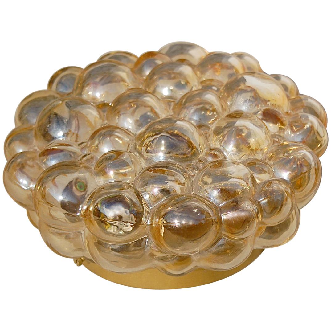 Amber Bubble Ceiling Light by Helena Tynell, circa 1960s
