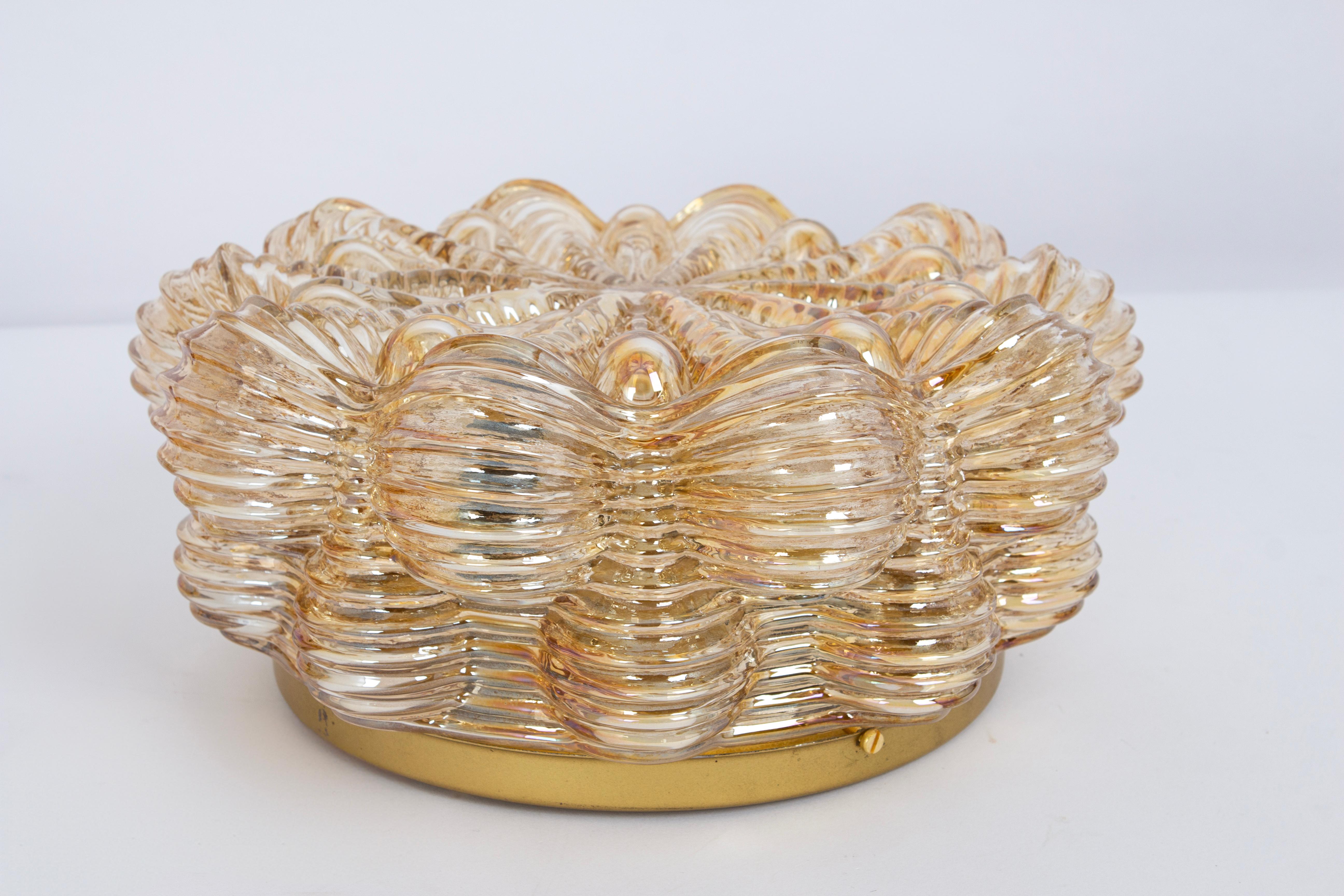 Lámpara empotrada Bubble ámbar al estilo de Helena Tynell, , Alemania Alemán en venta